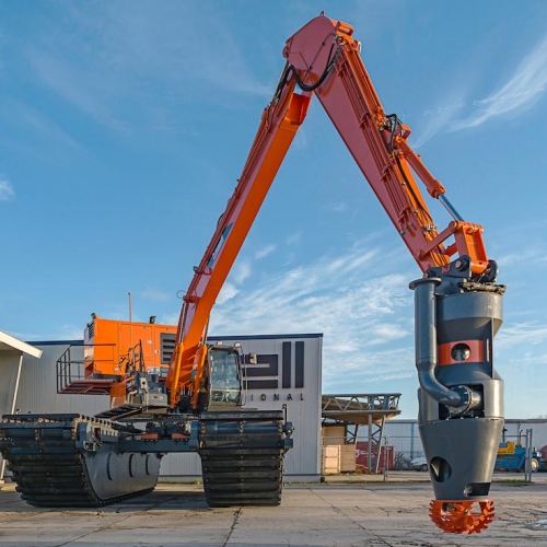 Integrace hydraulického agregátu do konstrukce plovoucího bagru